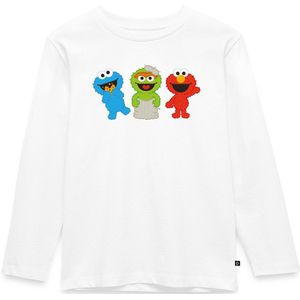 Sesamstraat Baby Cookie Monster, Oscar & Elmo Premium T-Shirt Kinderen Met Lange Mouwen