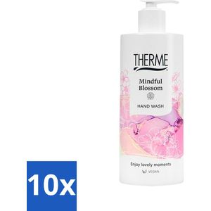 10 x Therme - Mindful Blossom - Handzeep - Hydraterend - Verzorgend - 300ml - Zijdezachte Huid - Luxe Handzeep