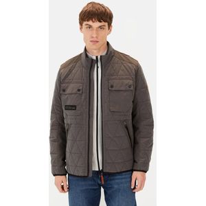 camel active - Blouson - Grijs - Met opstaande Kraag - Menswear