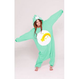 KIMU - Onesie - Turquoise - Troetelbeer Pak - Fleece