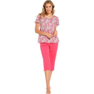 Katoenen bloemen pyjama Pastunette - Roze - Maat - 48
