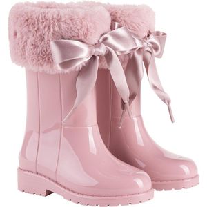 Igor - Regenlaarzen voor meisjes - Campera Charol Soft hoogglans met strik - Roze - maat 28EU