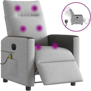 vidaXL Elektrische Massagestoel - Wolk Grijs