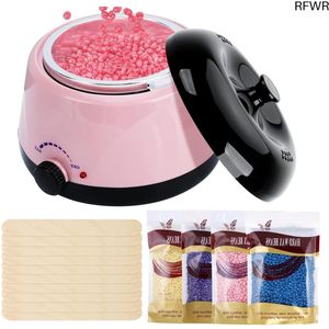 RFWR® Waxverwarmer voor ontharing - Complete waxset met 4 soorten wax en houten spatels