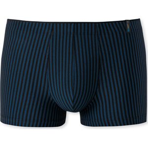 SCHIESSER Long Life Soft boxer (1-pack) - heren shorts oceaanblauw gestreept - Maat: 4XL