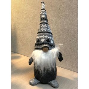Kabouter/Gnome met grijze muts I Kerst