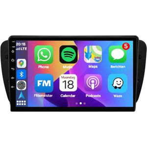 Autoradio 4/64GB met Carplay en Android auto | Geschikt voor Seat Ibiza 6J 2008-2014 | Radio scherm met Navigatie | 2008 2009 2010 2011 2012 2013 2014 | SC