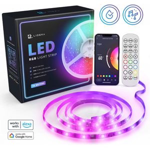 Lideka - LED-Strip - 10 Meter (2x5) - RGB -Verlichting - met Afstandsbediening - Led Lights - Led Light Strip - Licht strip