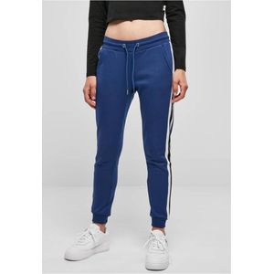 Urban Classics - College Contrast Dames joggingbroek - XS - Wit/Zwart