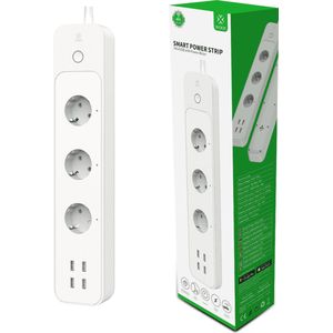 Woox R5104 Slimme stekkerdoos met energiemeter en 4x USB
