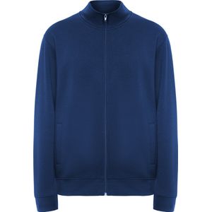 Kobalt Blauw sweatshirt met rits en opstaande kraag model Ulan merk Roly maat M
