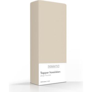 Hoeslakens - Wit - Katoen - Geschikt voor 1-persoonsbed