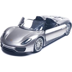 1:14 Schaal radiografisch bestuurbare Porsche 918 zilvergrijs