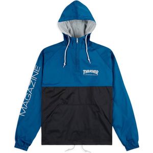 Thrasher - Mag - Logo - Anorak - Maat M - Blauw - Grijs - Jas