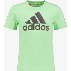 Adidas U BL kinder sport T-shirt groen - Maat 176