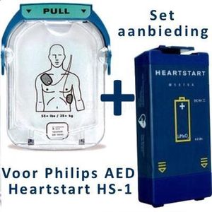Philips HeartStart HS1 AED elektroden + batterij
