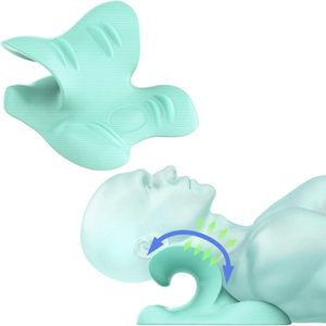 Nekstretcher voor Pijnverlichting - Cervicaal Traction Apparatuur voor Nek- en Schouderontspanning (Groen)