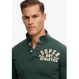 Superdry Vintage Athletic Korte Mouw Poloshirt Groen S Man