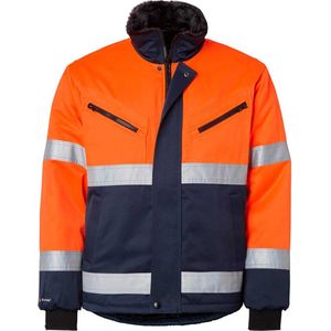 Top Swede 5616 High-Vis Winterjack-Fluorescerend oranje/navy-S
