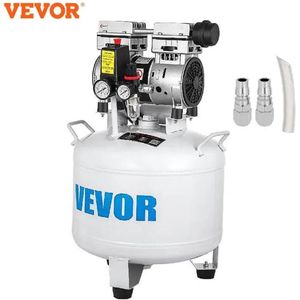Vevor - Stille Luchtcompressor - Luchtcompressor - Luchtblazer - 850W - 30L - Zwart - 8 Bar - 70DB