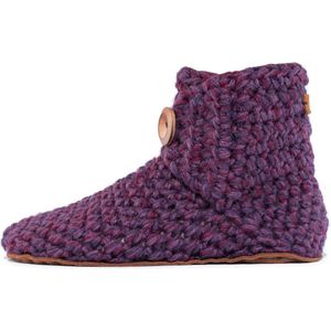 Kingdom of Wow - Sloffen Hoog Unisex Wol Barefoot Lavender Paars Maat 42/43 - Handgemaakt