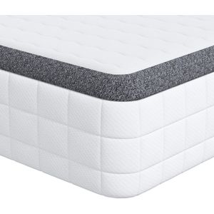 vidaXL - Matrassen - 2 - pcs - Wit - en - Grijs - 70 - x - 200 - cm - Gebreide - stof
