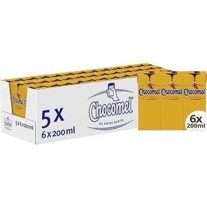 Chocomel Chocolademelk Drinkpakjes Mini Vol - Houdbaar - 5 x 6 x 200 ml - Voordeelverpakking