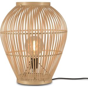 GOOD&MOJO Vloerlamp Tuvalu - Bamboe - Ø42cm - Scandinavisch,Bohemian - Staande lamp voor Woonkamer - Slaapkamer