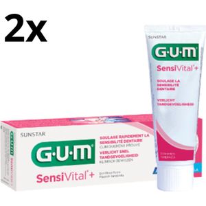 GUM Sensivital+ Tandpasta - 2 x 75 ml - Voordeelverpakking