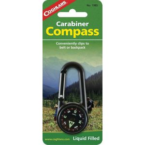 Coghlan's Carabiner met kompas - Vloeistof gevuld