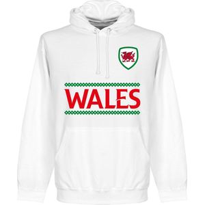 Wales Reliëf Team Hoodie - Wit - XL