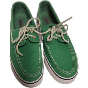 SPERRY-BOOTSHOE-CANVAS-GREEN-SIZE 37.5