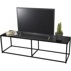 Urban Living - Metalen TV-meubel/Dressoir - Industrieel Design - 140x40x40cm - Zwart