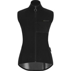 Santini Windstopper Mouwloos Waterafstotend Dames Zwart - Guard Nimbus Wind And Rain Proof Vest For Women Black - M