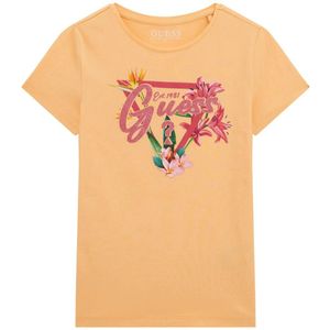 T-Shirt Met Driehoeklogo En Bloemenprint