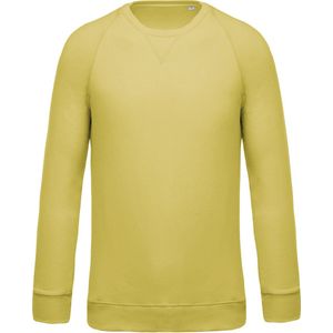 Biologische herensweater met ronde hals Kariban Lemon Yellow - XL