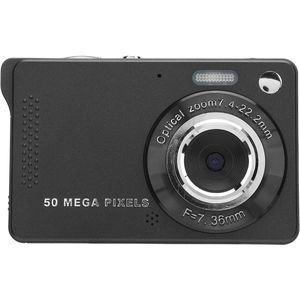 Digitale camera - Zoom 16x 1080p 50 MP, compacte oplaadbare camera voor alledaagse momenten (32 GB)