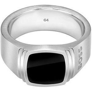 BOSS - ODELL - Ring - Zwart - Roestvrij Staal