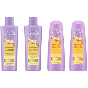 Andrélon Stralend Blond - Shampoo 2 x 250 ml & Conditioner 2 x 200 ml
