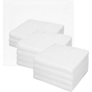 Ibenzoa® Set van 12 katoenen zakdoeken voor heren en dames in diverse ontwerpen