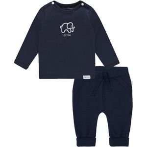 Noppies - Kledingset - 2delig - Broek Naupli Donkerblauw - Shirt Amanda - Maat 74