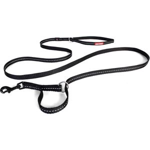 EzyDog Vario 4 LITE Honden Riem - Looplijn voor Hond - 1.2cm - Zwart