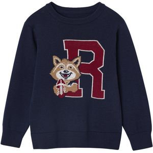 Vertbaudet - Jacquard Trui - Jongens - Lange Mouwen - Ronde Hals - 100% Katoen