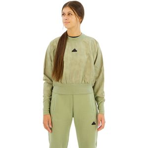 Adidas Z.n.ewoven Sweatshirt Groen S Vrouw