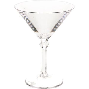 Onbreekbaar martini glas transparant kunststof 20 cl/200 ml - Onbreekbare cocktailglazen