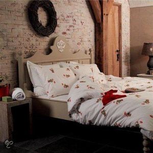 Jet en Co Geranium Dekbedovertrek - Eenpersoons - 140x200/220 cm - Red