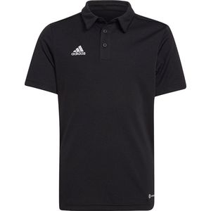 adidas - Entrada 22 Polo Youth - Zwarte Sportpolo-128