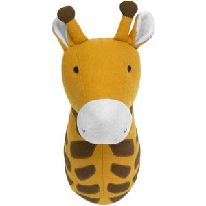 Prénatal muurkop giraf - Muurdecoratie - Voor Kinderkamer / Babykamer - Bruin