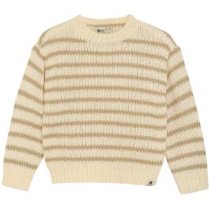 Daily7 - Knitted Sweater Stripe - Sand - Maat 80