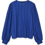 Vero Moda - Vmjasmin Ls O-neck Top Jrs Ga 10333293 - T-shirt - Surf The Web - Dames